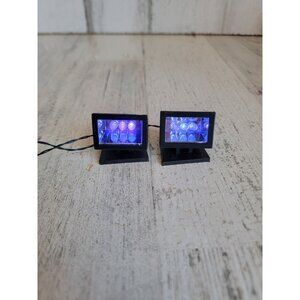 Lemax purple light‎ set spooky town Village accessory Halloween